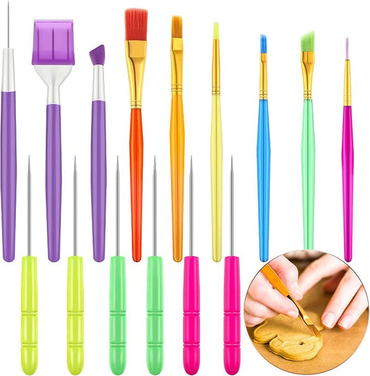 Boao 15 Pcs Cookie Decorating Supplies Tool Set Includes 6 Cookie Decorating by Boao