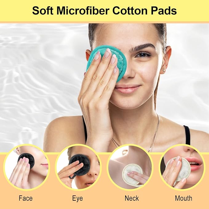 Nugilla 18 Packs Reusable Makeup Remover Pads - Image 4