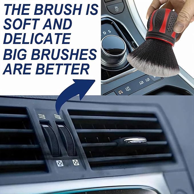 AUCELI Car Detailing Brush, Ultra Soft Auto Interior Dusting Brush - Image 3