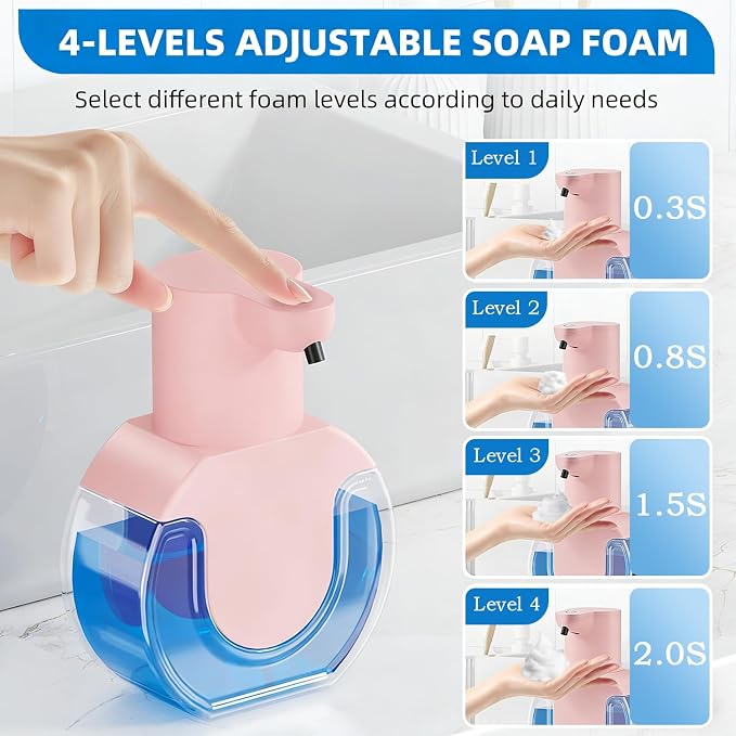 Automatic Soap Dispenser Touchless, Rechargeable Foaming Soap Dispenser - Image 4