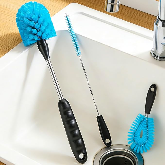 Water Bottle Cleaner Brush，Bottle Brush Tube Cleaning Lab Set by XENNRY