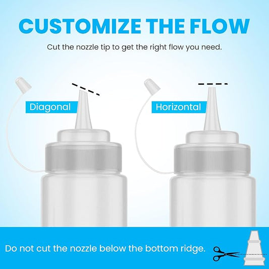 Oaklyn Squeeze Bottles 8oz 6 Pack - Image 2