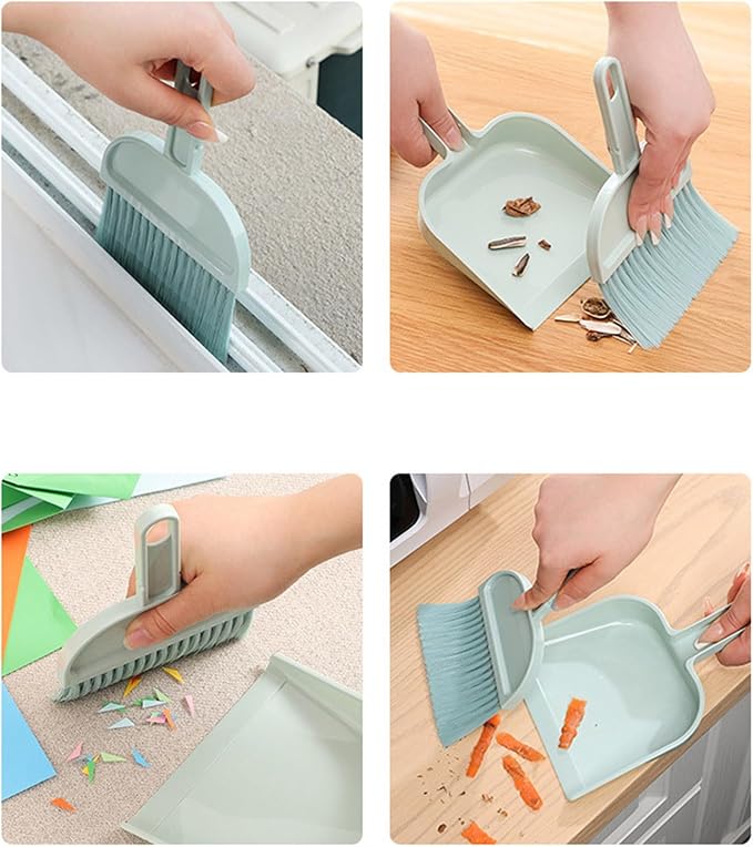 Dust Pan, Compact Lightweight Household Mini Dustpan and Brush Set - Image 6