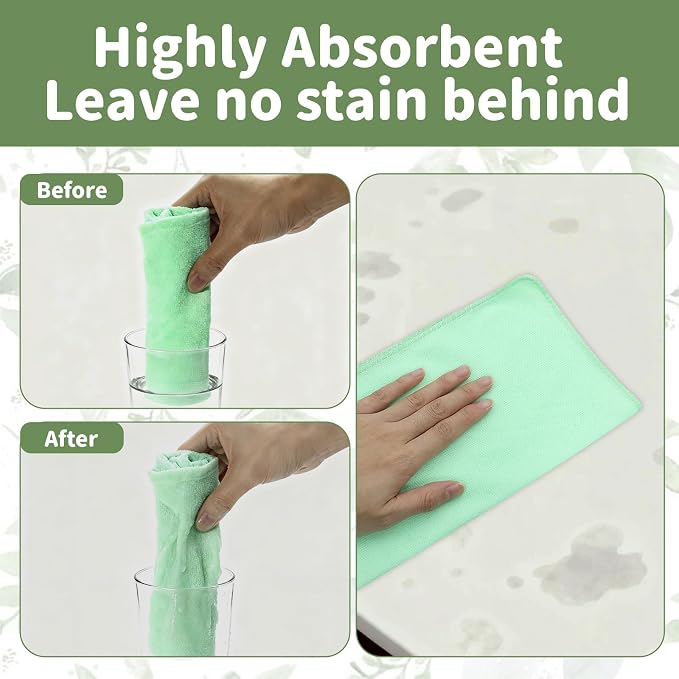 25 Pack Microfiber Cleaning Cloths（11.8x11.8In），Thin Microfiber Towels Bulk - Image 3