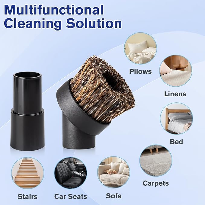 Round Soft Horse Hair Vacuum Brush Attachment - Image 6