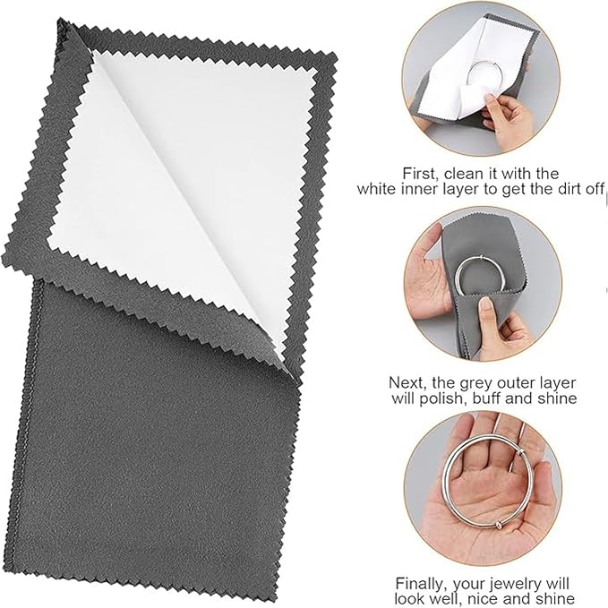 Syyflibb Silver Jewellery Cleaner Kit – 2 Ultra-Soft Brushes + Dual Polishing - Image 6