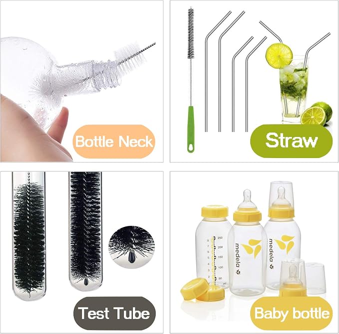 Long Bottle Brush, 17 in Bendable Cleaner Brushes - Image 3