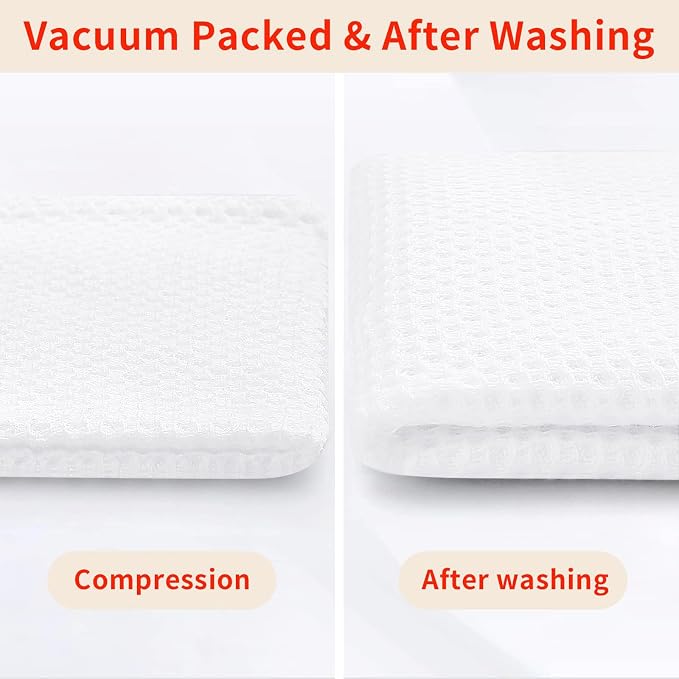 Homaxy 100% Cotton Waffle Weave Kitchen Dish Towels, Ultra Soft Absorbent Quick - Image 7