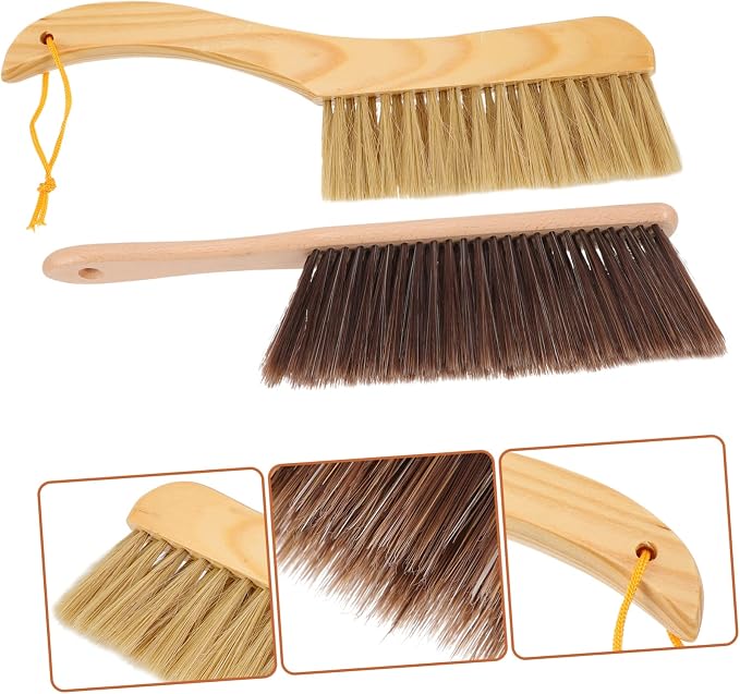 PRETYZOOM 2pcs Soft Bristle Hand Broom - Image 8