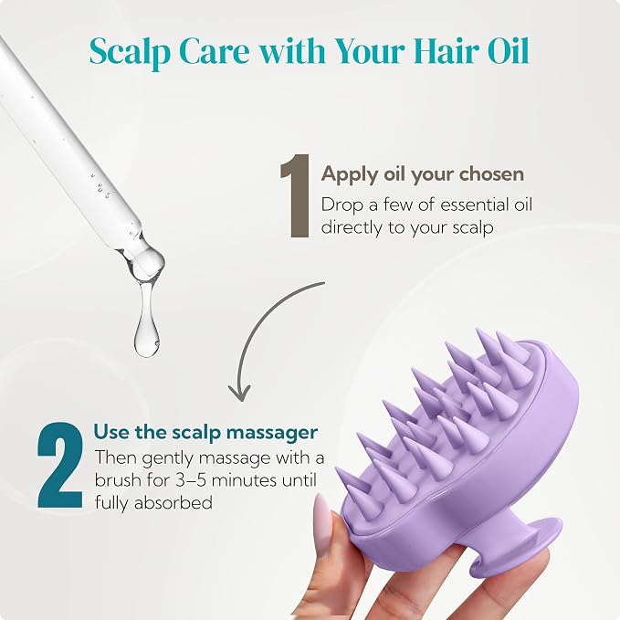 HEETA Hair Scalp Massager Shampoo Brush 2 Pack, Soft Silicone Bristles - Image 6
