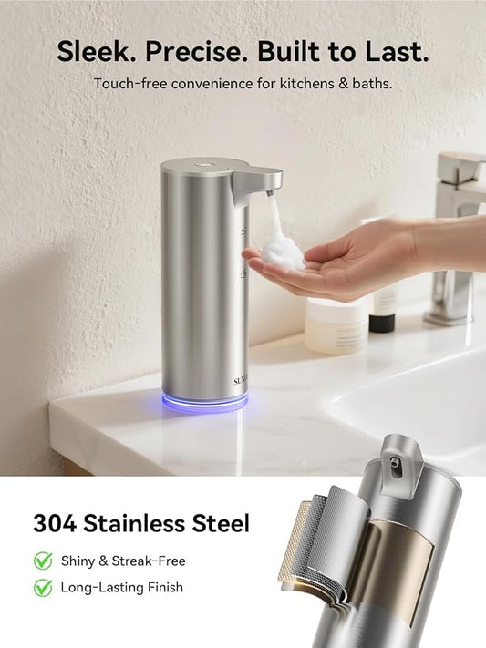 SUNLY Automatic Foam Soap Dispenser, 0.2s Fast Sensor, USB-C Rechargeable - Image 2