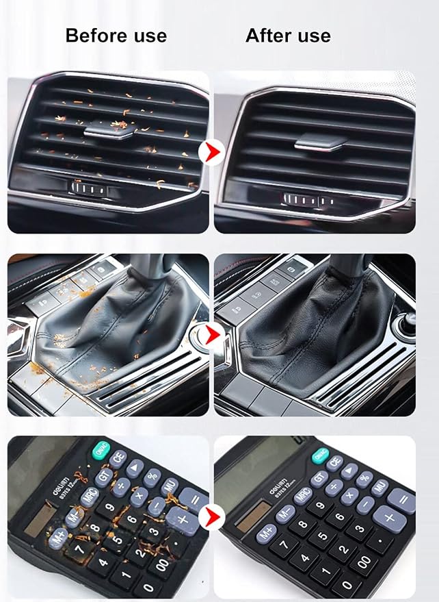 2PCS Car Vents Cleaning Gel Keyboard Cleaning Adhesive Universal Dust Remover - Image 4