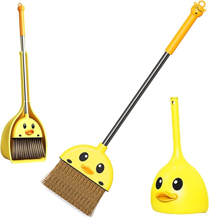 Mini Broom and Dustpan Set for Kids by VIPAMZ