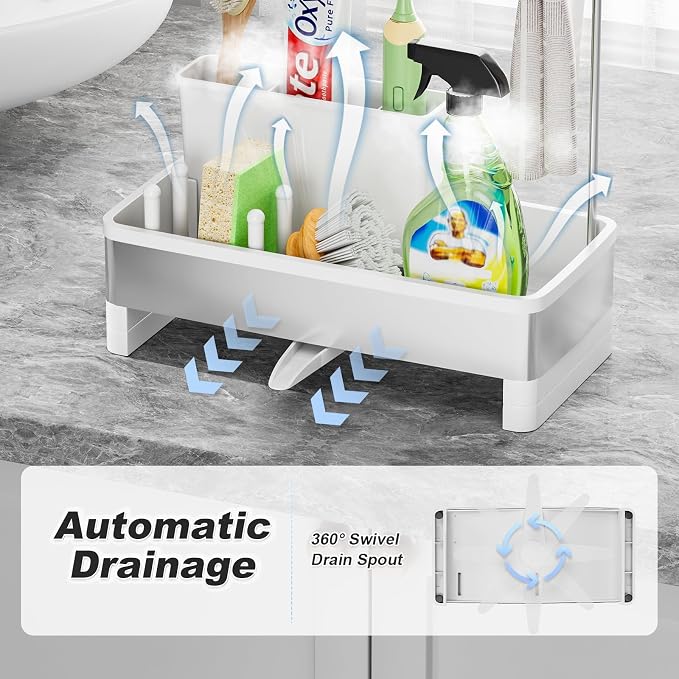 Stainless Steel Sink Caddy, Sponge Holder - Image 4