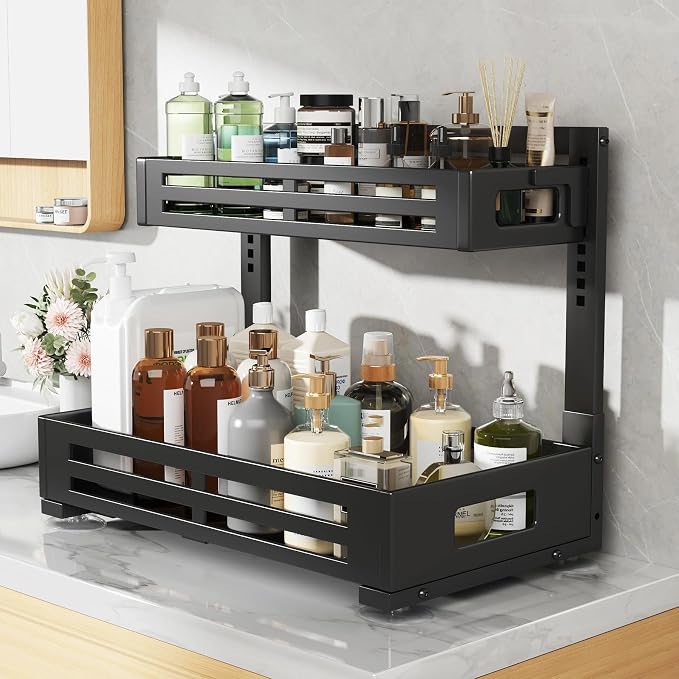 2 Pack 19IN-Depth Under Sink Organizer, Pull Out Cabinet Organizer - Image 5
