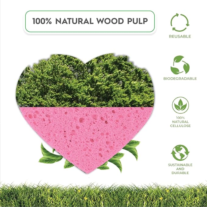 60-Count Compressed Facial Sponges | Makeup Remover Sponge | 100% Natural - Image 6