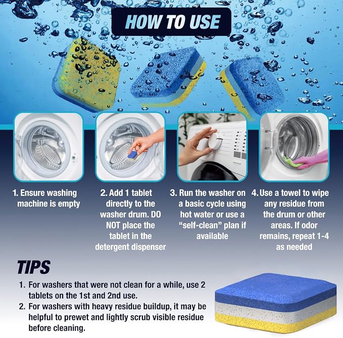 Washing Machine Cleaner Tablets 14 Pack - Image 6