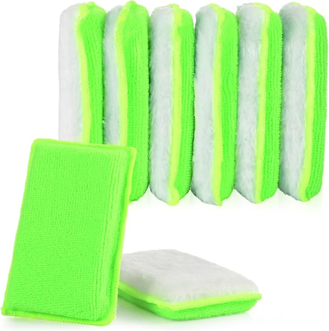 Mudder 8 Pcs Car Interior Scrubbing Sponge 5'' x 3'' Fiber Car Wax Applicator by Mudder