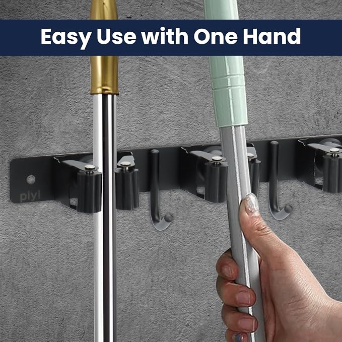 Piyl Mop and Broom Holder Wall Mount - Image 7