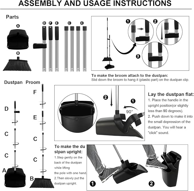 Upgraded Broom and Dustpan Set - Image 5