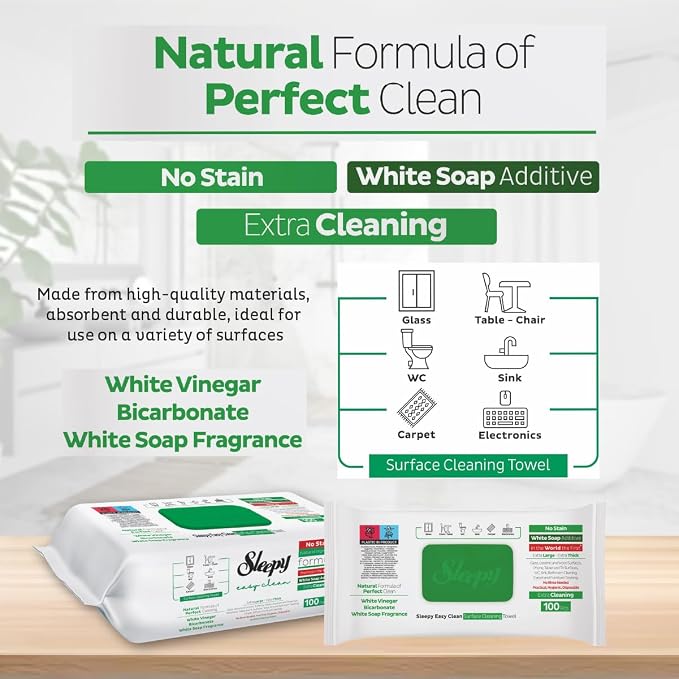 Sleepy Easy Clean All Purpose Cleaning Wet Wipes, Disposable Multi Surface - Image 4