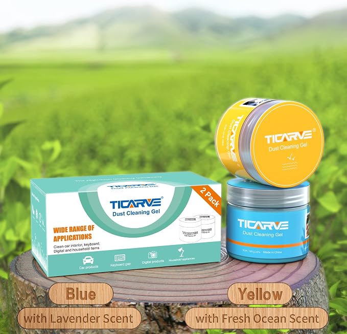 TICARVE 2Pack Cleaning Gel for Car Putty Car Cleaning Auto Gel Detail Tools Car - Image 7