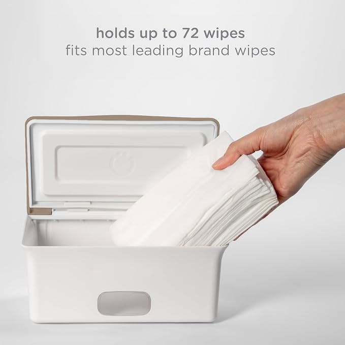 Ubbi Baby Wipes Dispenser with Weighted Plate and Secure Seal, Nursery and Baby - Image 6