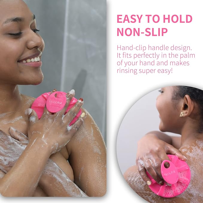 Silicone Body Scrubber, BEAUTAIL Shower Bath Scrubber, More Hygienic Than - Image 4
