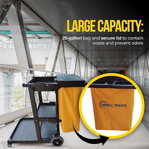 Simpli-Magic Commercial Cleaning Cart - Image 4