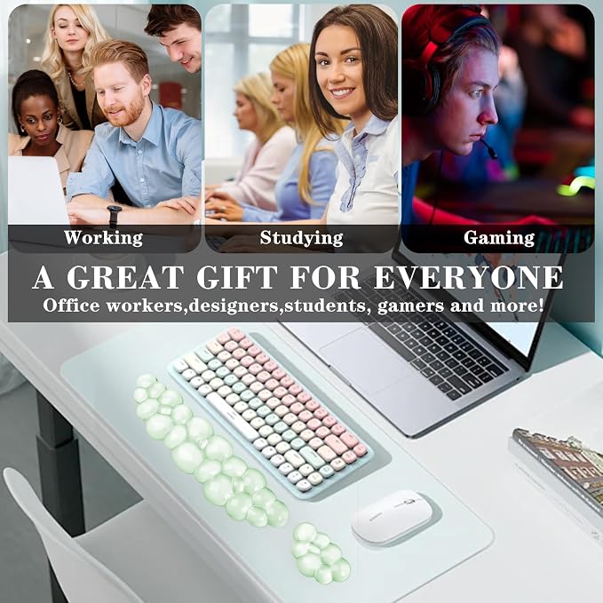 Gel Cloud Keyboard and Mouse Wrist Rest, Cute Wrist Support and Arm Support - Image 7