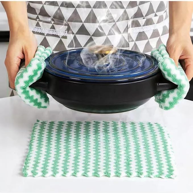 21 Pack Kitchen Towels Dish Towels Microfiber Cleaning Cloths – Ultra-Soft - Image 3