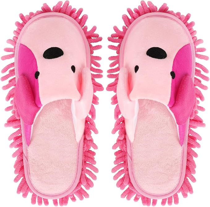 Liitrton Mop Slippers Cartoon Mop Shoes, Washable Microfiber Slippers by Liitrton