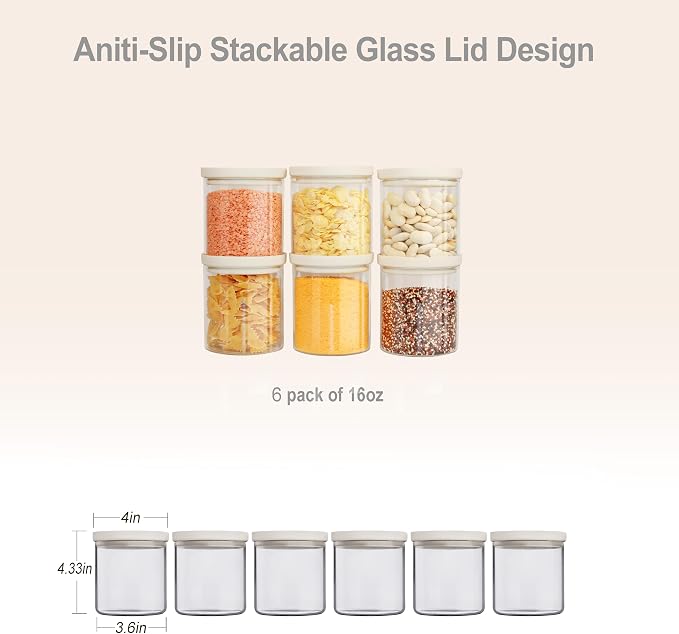 Urban Green Glass Food Storage Jar - Image 2