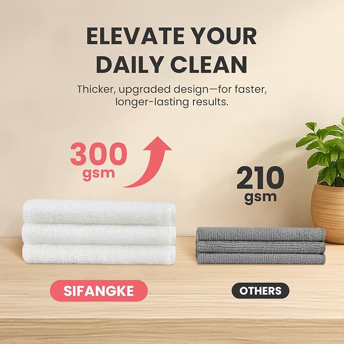Microfiber Cleaning Cloth, 12 Pack Lint-Free and Highly Absorbent Rags - Image 4