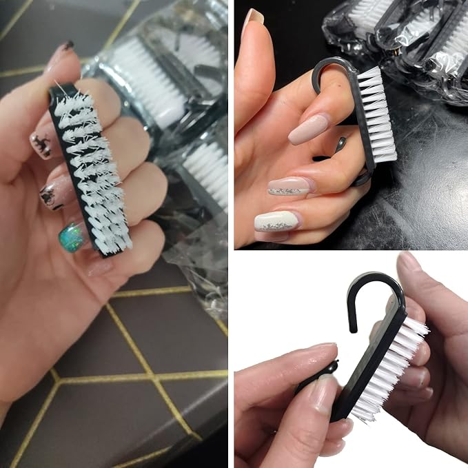 Nail Cleaning Brush- 20 Pcs Home Plastic Nail Brushes - Image 5