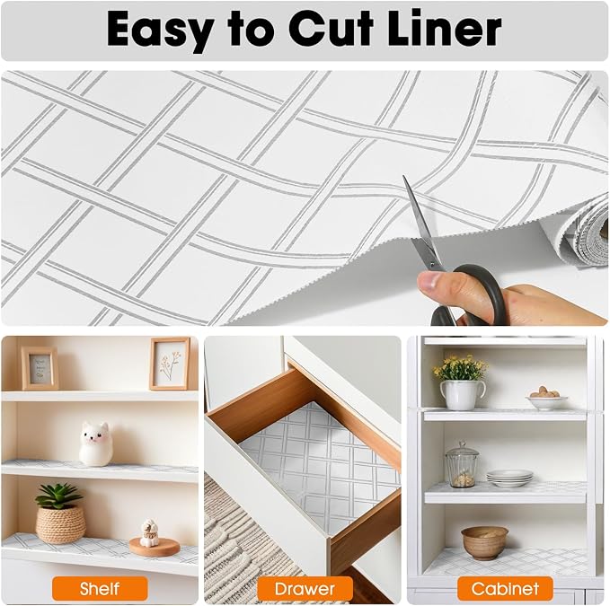 Drawer and Shelf Liner for Kitchen Cabinets Non-Adhesive Cabinet Liners for - Image 4