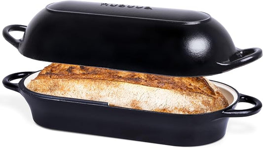 Enamelled Cast Iron Bread Loaf Pot – Dutch Oven by Nuovva