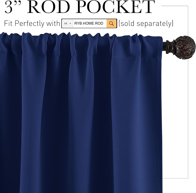 RYB HOME Blackout Curtains - Image 2