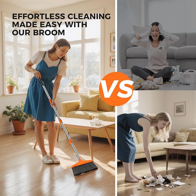 Handy Broom, Indoor/Outdoor Brooms, Duty Kitchen Broom, - Image 6
