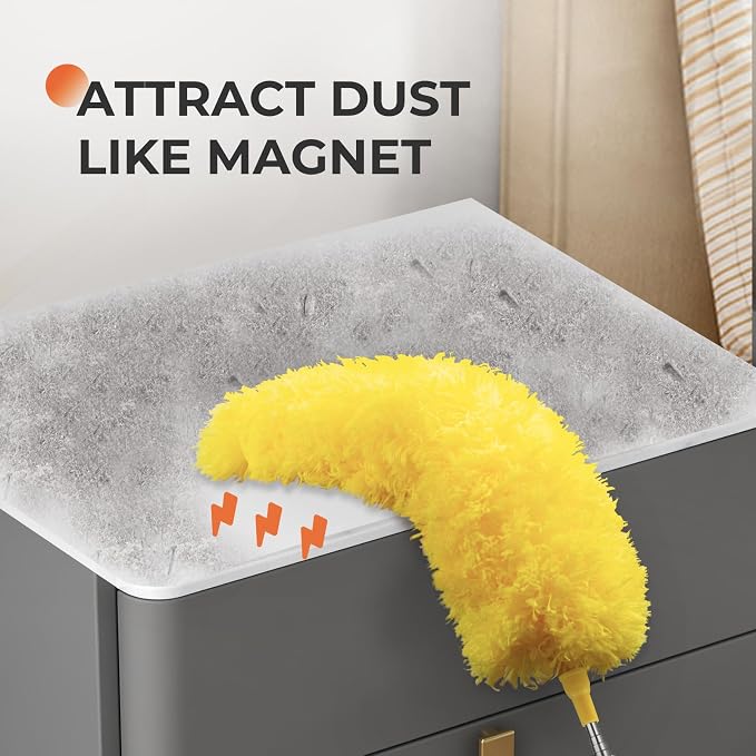 Dusters for Cleaning High Ceiling Fan, Newliton Microfiber Feather Duster - Image 2