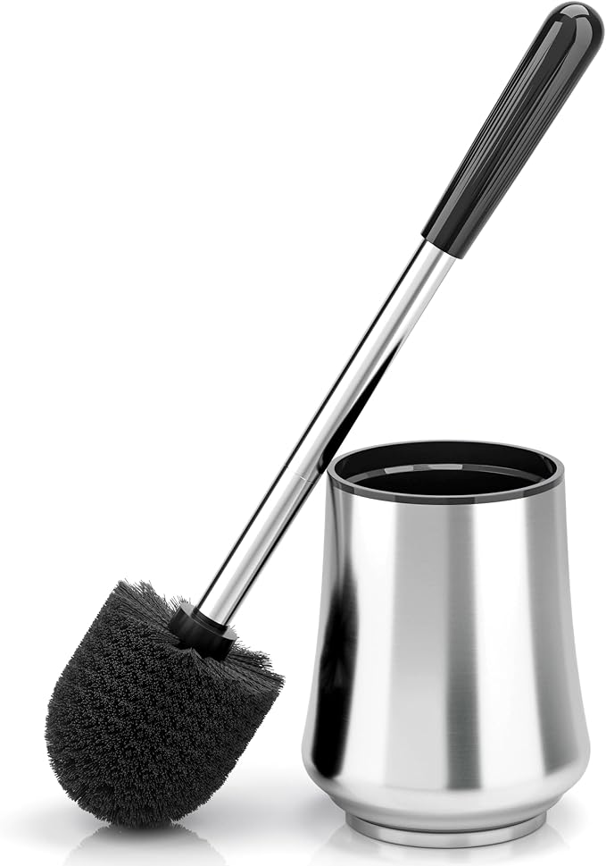 Toilet Brush, Toilet Brush and Holder Sliver Toilet Bowl Brush by Unknown