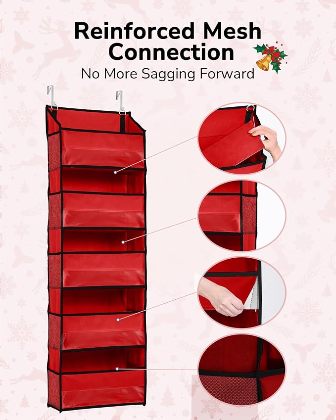 ULG 1 Pack Over The Door Organizer – 5 Shelf Door Organizer Hanging & 10 Side - Image 9