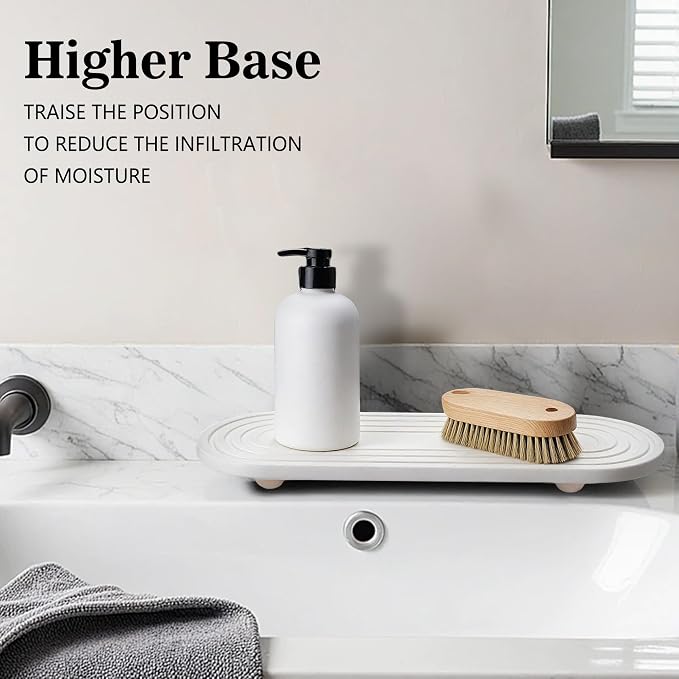 Instant Dry Sink Caddy Organizer, Fast Drying Sink Caddy, Water Absorbing Stone - Image 4