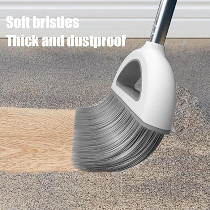 Brooms and Dustpan Set with 35" Long Handle, 182° Rotatable Standing Storage - Image 5