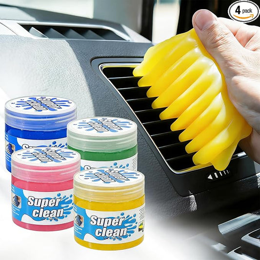 Car Cleaning Gel 4-Pack – Universal Car Cleaning Putty, Auto Interior Cleaner by AACGIN
