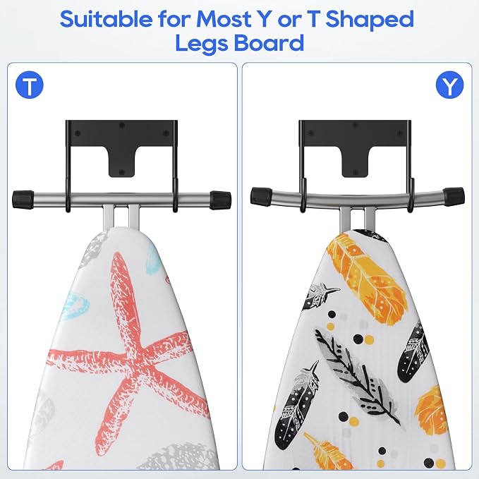 ORLESS Ironing Board Holder Wall Mount, Ironing Board Hanger, Ironing Board - Image 3