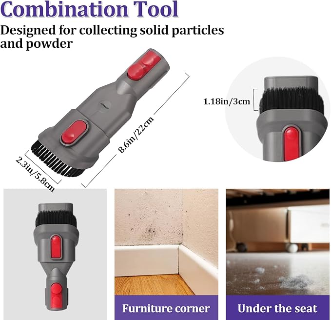 6 Pcs Vacuum Attachment Kit for Dyson V15, and V8 Cordless Vacuum Cleaners - Image 7