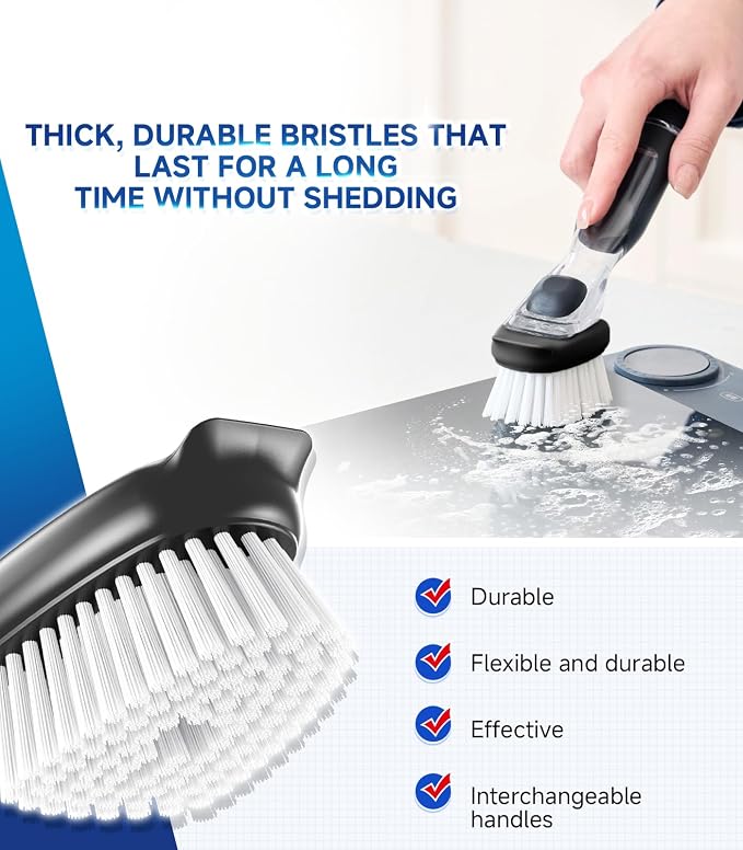 Dish Brush Head Replacement for OXO, 4 Pack Refill Head for OXO Dish Brush - Image 6