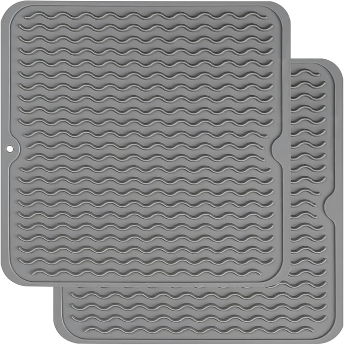 ZLR 2 Pcs Silicone Dish Drying Mats by ZLR