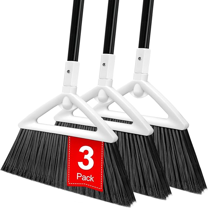 Heavy Duty Angle Broom 3 Pack by SZJYHQY